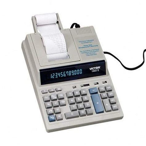 Victor 1460-4 12 Digit Extra Heavy Duty Commercial Printing Calculator ...