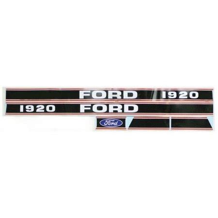Aftermarket S66906 New Red Black Decal Set Fits Ford New Holland ...