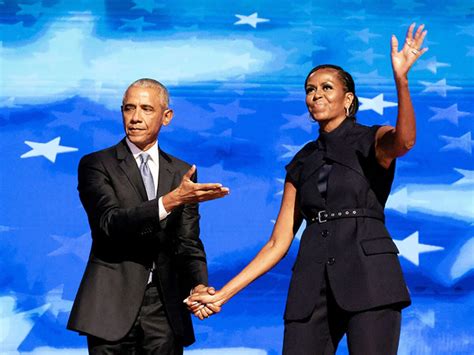 Michelle and Barack Obama at DNC 2024