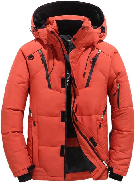 Down Jacket Men's Winter Down Coat Waterproof Ski Jacket Outdoor Parka ...