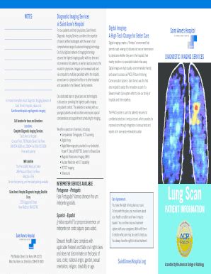 Fillable Online Lung Scan - Steward Health Care Fax Email Print - pdfFiller