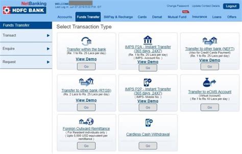 HDFC Netbanking - Login, Registration, Activate, Fund Transfer, Payments