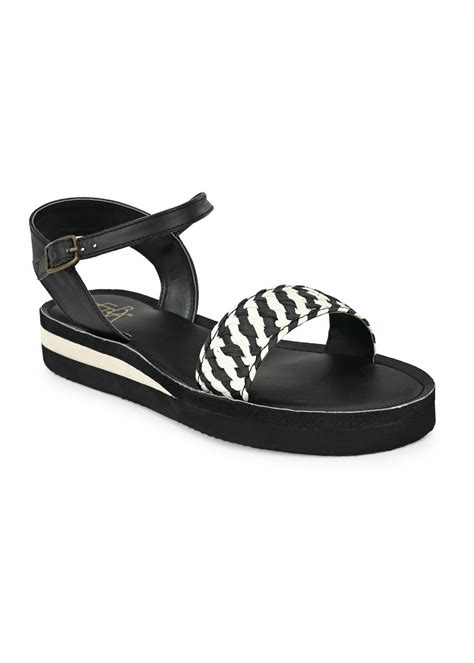 Get Open Toe Buckled Ankle Strap Flatforms at ₹ 989 | LBB Shop