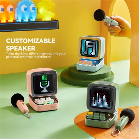 Divoom Ditoo-Mic Mini Karaoke Machine Pixel Art Bluetooth Speaker ...