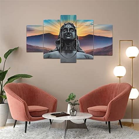 Sehaz Artworks Shiva Sankar Mahakal Wall Photo Printed Painting for ...