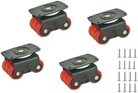 MHS Revolving Baby Sixer Caster Wheels for Furniture with Screws 175 KG ...