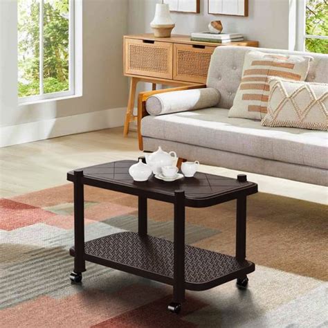 Mighty Home Center Trolly Coffee Table | Tea Poy for Home, Office ...