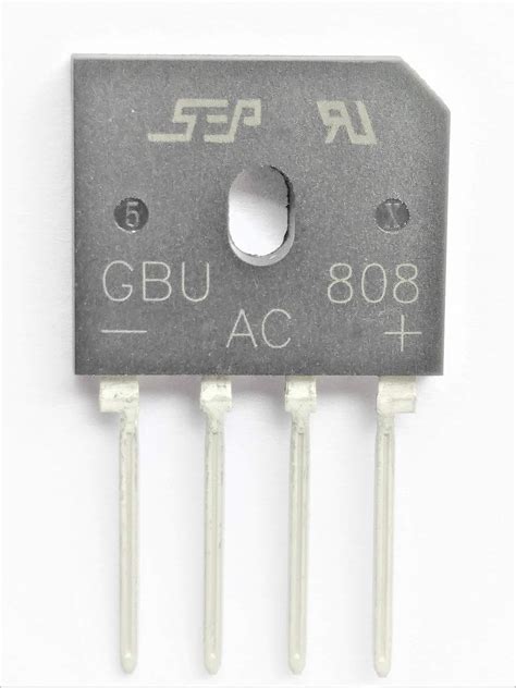 Vasp Electronics GBU808 Bridge Rectifier 8a 800v - Pack of 5 : Amazon ...
