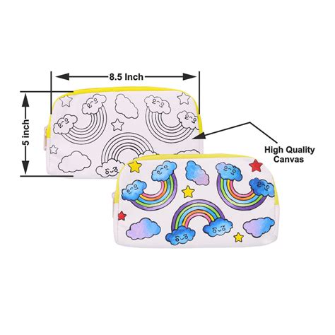 Canvas Pouch Kit - Rainbow– Hobby Decor Pvt Ltd