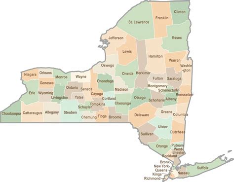 Ulster County Map, New York - US County Maps