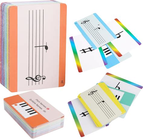 Amazon.com: Music Flash Cards, 54 Piano Note Theory Flash Cards - Staff ...