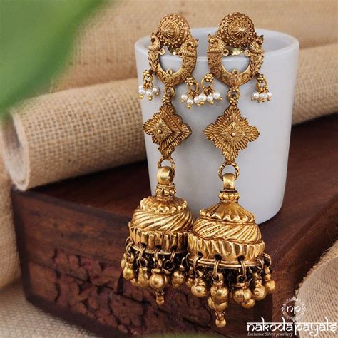 Silver Gold Plated Jhumka – Nakoda Payals