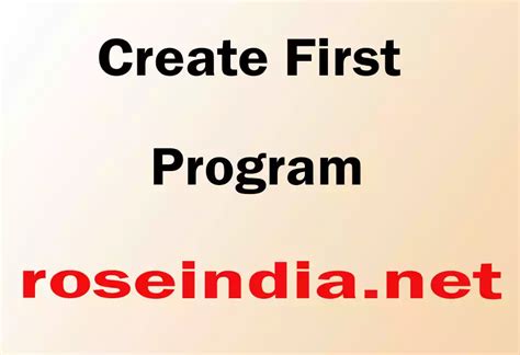 Image result for How to Create My First Program