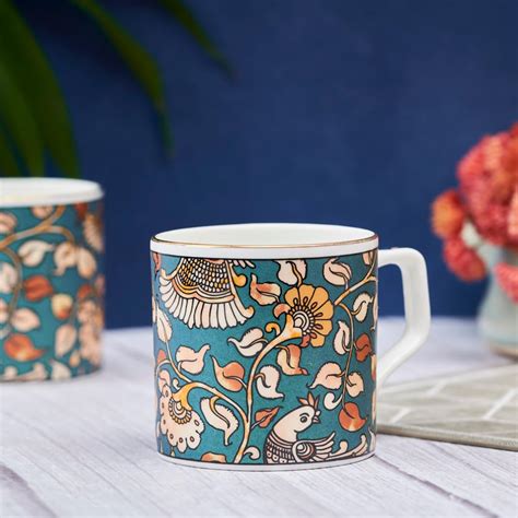 GOLDEN QUEEN'S Bone China Handcrafted Tea Cups - Set Of 6 | Ideal For ...