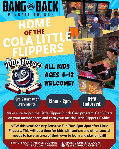 Kids Little Flippers Pinball Tournament!, Bang Back Pinball Lounge ...