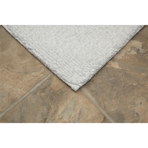 Garland Rug Queen Cotton 24-in x 24-in White Cotton Bath Rug ...