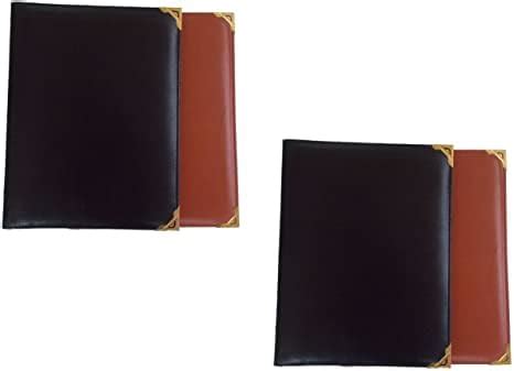 True-Ally 4 pcs A4 Size Faux Leather Menu Folder for Hotel and ...