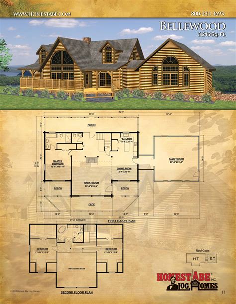 Browse Floor Plans for Our Custom Log Cabin Homes | Free house plans ...