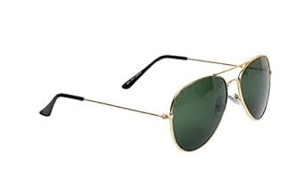 Buy Vezel World UV Protected Aviator Unisex Sunglasses (Golden Green ...