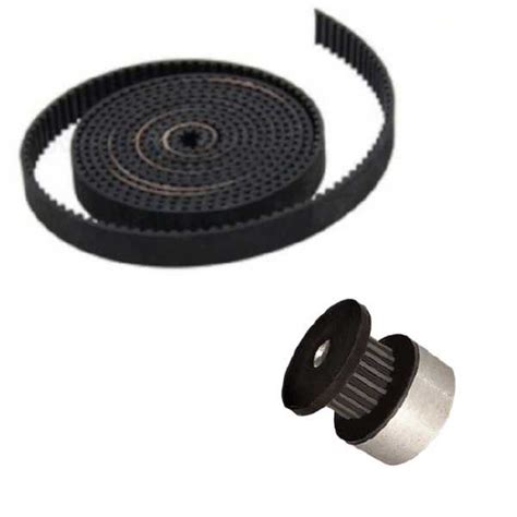Combo Pack GT2 Timing Pulley 2 Pcs + GT2 Belt (2 Meter) - from ₹290