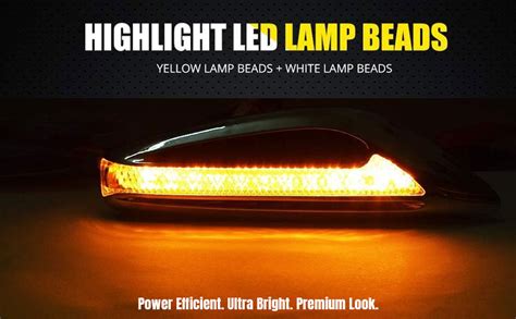 AutoBizarre 2Pcs Blade Shape Blade Style Car Styling LED Side Fender ...
