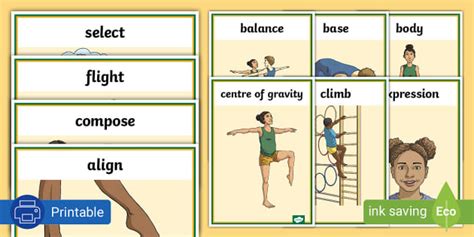Grade 6 Physical Fitness Gymnastics Movement Display Poster
