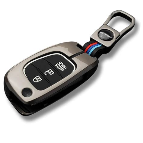 Metal Alloy Key Cover Compatible for Hyundai Creta | Venue | Aura | i20 ...