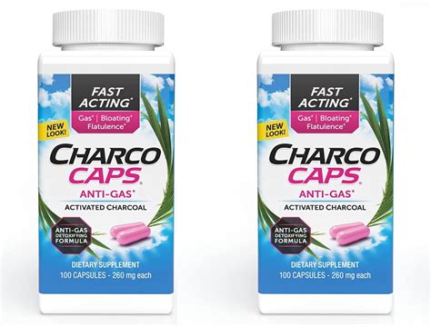 Buy CharcoCaps Anti-Gas Capsules - Pack of 200 at Ubuy India