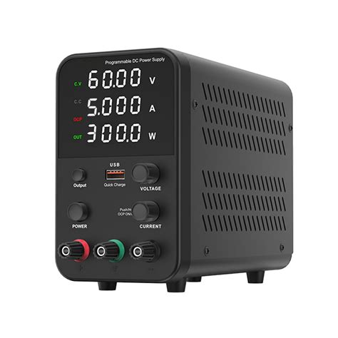 Fuente de alimentación CC de banco Variable 60 V 5 A Pantalla digital ...