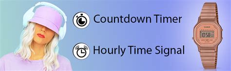 Casio Vintage LA-11WR-5ADF Rose Gold Digital Dial Rose Gold Stainless ...