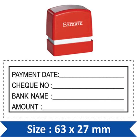 Exmark Pre Inked Stamps | Stampmart