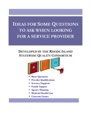 Fillable Online bhddh ri IDEAS FOR SOME QUESTIONS TO ASK WHEN LOOKING ...