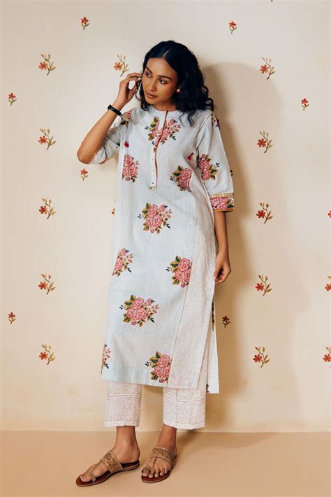 Arte Alter - Hand Block Printed Kurta Set - Elahe