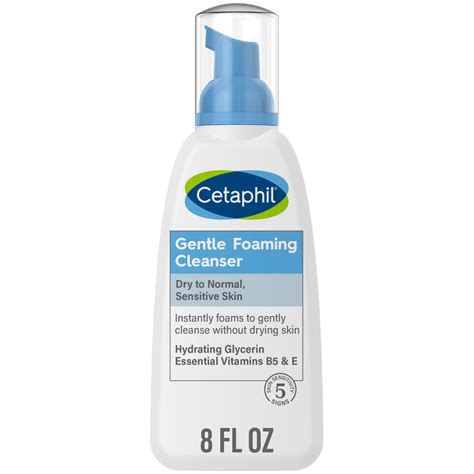 Cetaphil Gentle Foaming Cleanser for Sensitive and All Skin Types, 8 oz ...