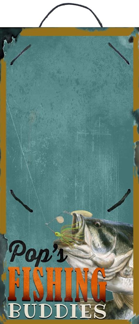 Grandpa's Fishing Buddies Picture Frame Signs by Studio R12 | 5" x 11 ...