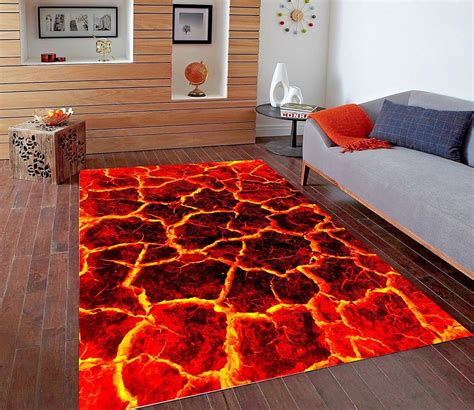 Amazon.com: Floor is Hot Lava Volcano Floor Rug C942 ((23”x31”)=60x80cm ...