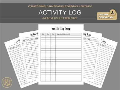 Image result for Activity Tracking Log