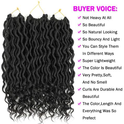 Buy Lihui Goddess Locs Crochet Hair 14 Inch Curly Faux Locs Crochet ...