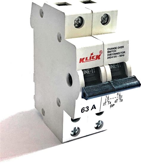 Litost Poly Vinyl Chloride 63A Double Pole MCB Type Changeover Switch ...
