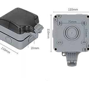 Nidy® 16A Outdoor Wall Weatherproof Plug Socket Box Wall Electrical ...