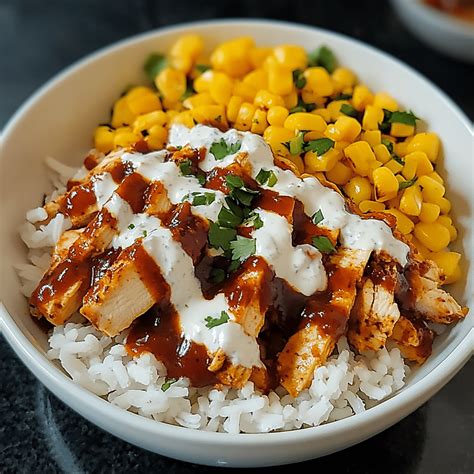 Irresistible High Protein BBQ Ranch Chicken Bowl Recipe