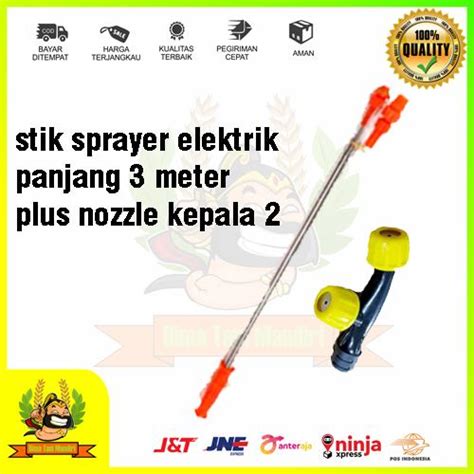 Jual Stik sprayer elektrik panjang 3,5M plus nozzle kepala 2 - Kab ...