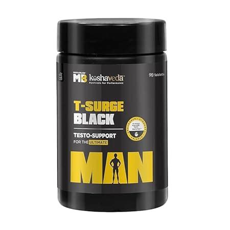 MuscleBlaze Koshaveda T-Surge Black (90 Tablets) | Testosterone Booster ...