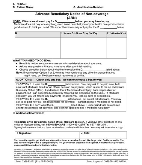 Medicare Abn Form