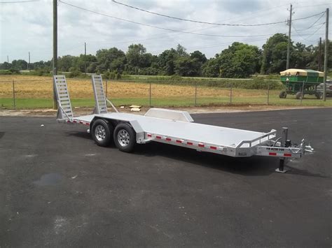 aluma 8220-14k 20 ft 14000# aluminum equipment trailer by aluma ...