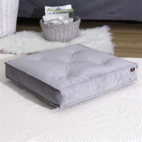 Wooden Twist Square Shape Floor Pillow Comfort for Seating Pack of 1 ...
