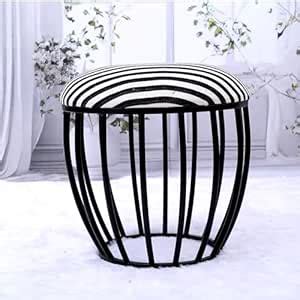 Greetwood Metal Ottoman Stool for Living Room, Home Office Furniture ...