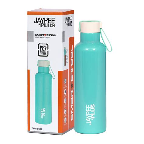 Buy Jaypee Plus Tango 600 Stainless Steel Water Bottle, 500 ml, Green ...