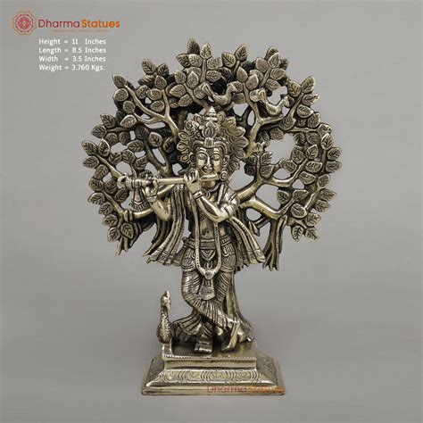 Buy Krishna Brass Idols | Handcrafted Brass Krishna Statue online ...