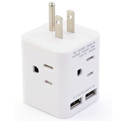 Wonplug Compact Multi Plug Outlet Extender with USB Ports, India | Ubuy